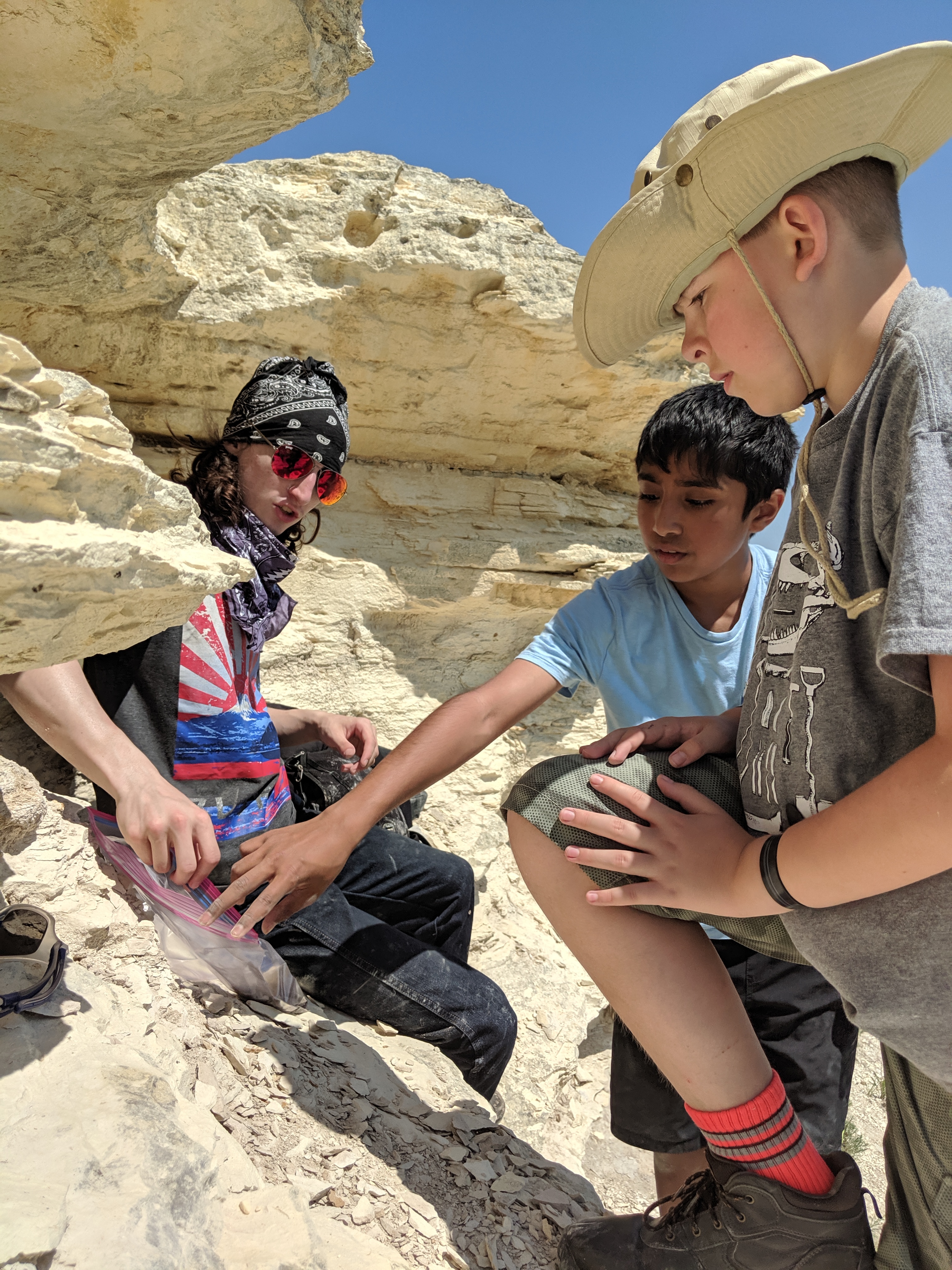 Fossil hunting in Kansas